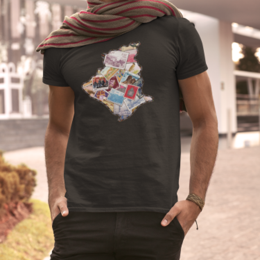 https://www.rafwear-dz.com/T-shirt Algeria timbre - (noir)