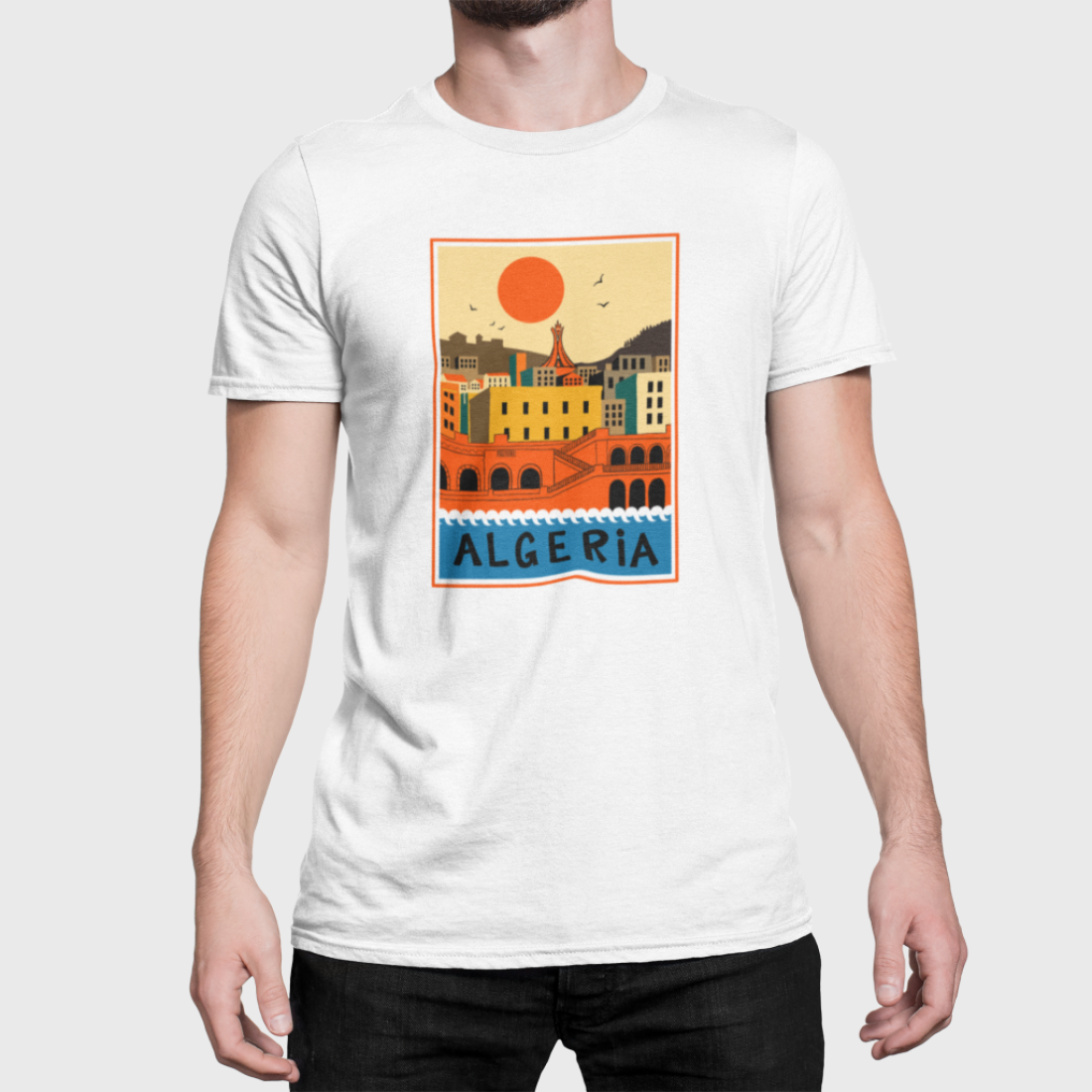 https://www.rafwear-dz.com/T-shirt "Algeria - Vintage Travel Poster"
