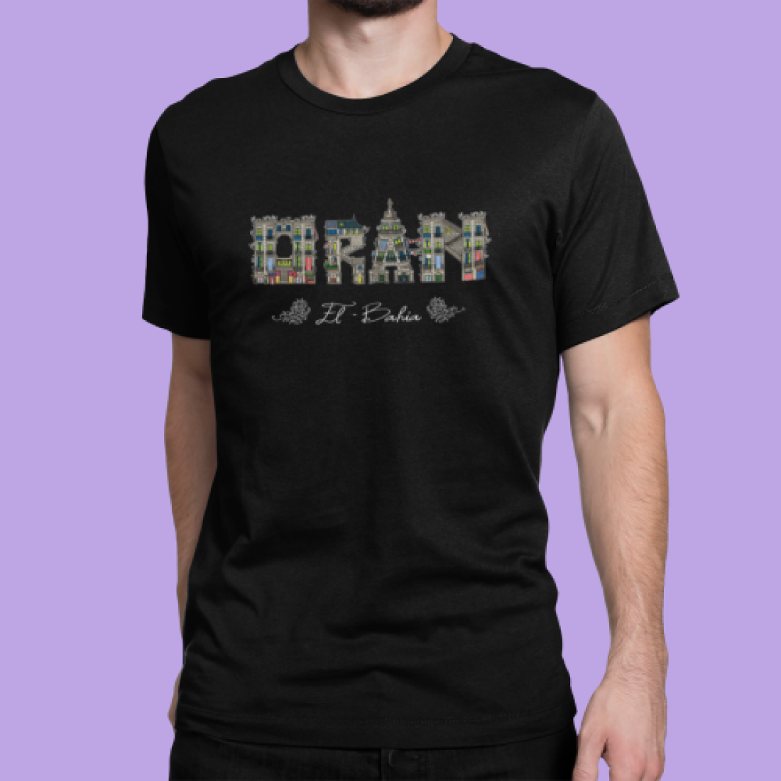 T-shirt "Oran El Bahia – Noir"