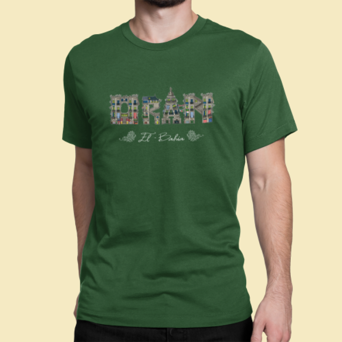 T-shirt "Oran El Bahia – Vert Kaki"
