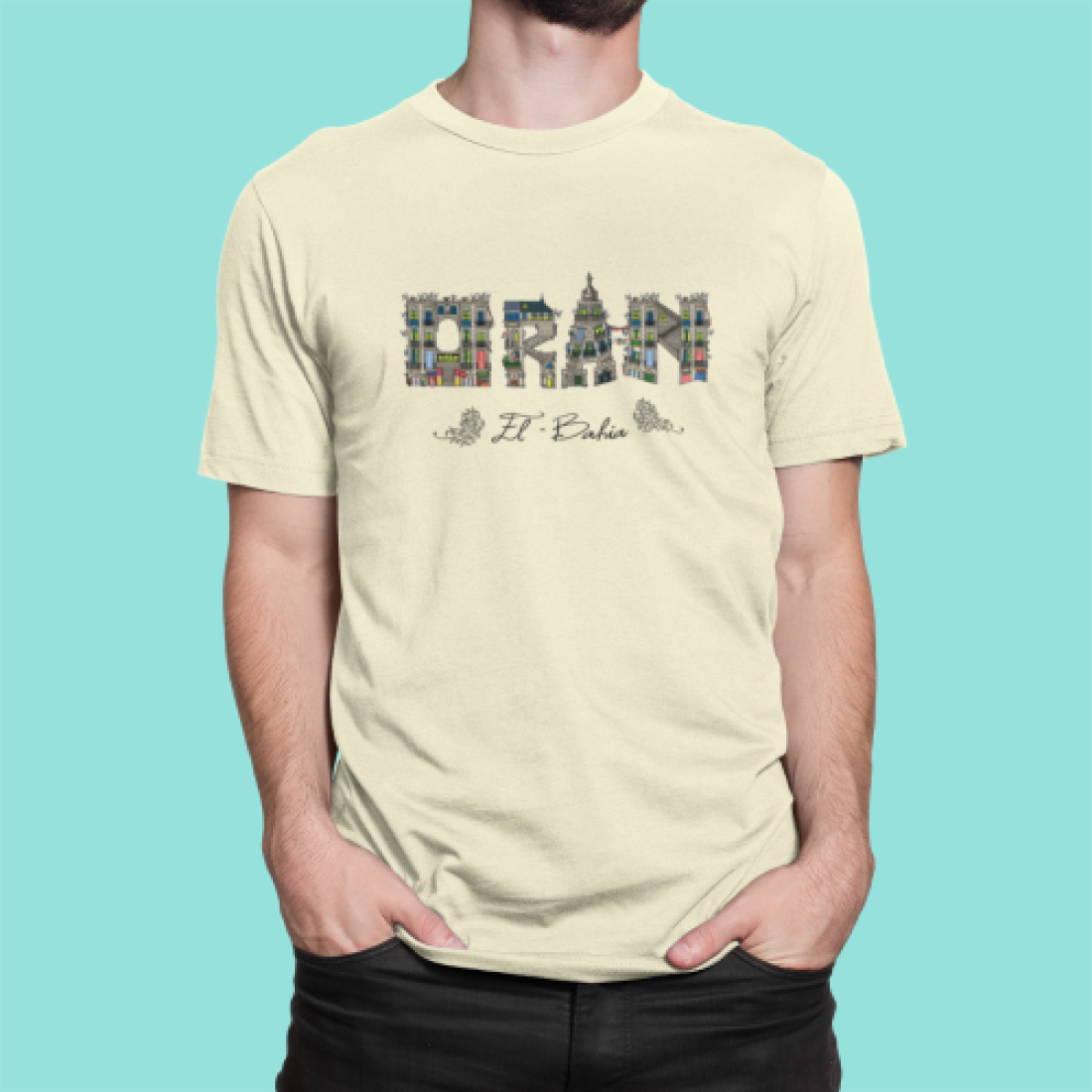 https://www.rafwear-dz.com/T-shirt "Oran El Bahia – Beige "
