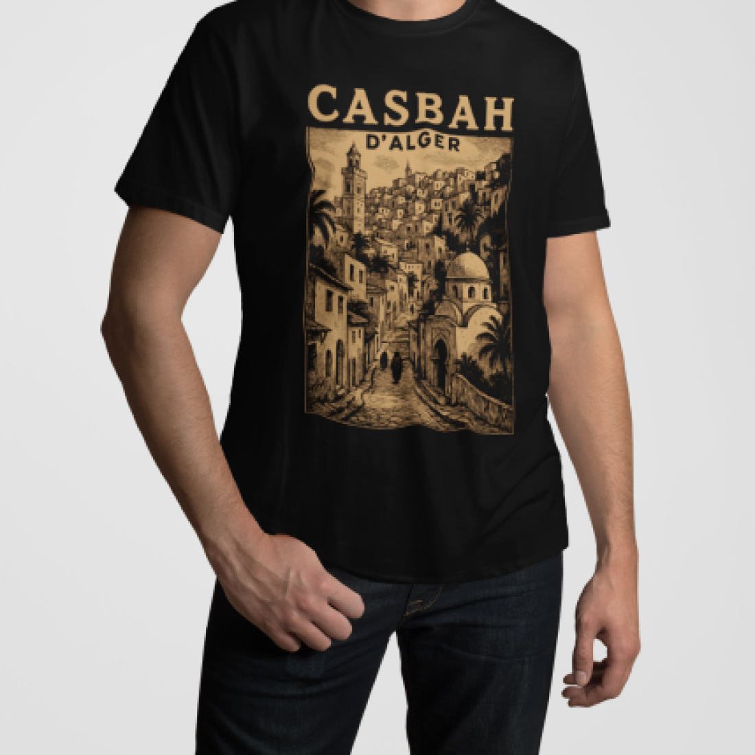 T-shirt "Casbah d'Alger – Noir"